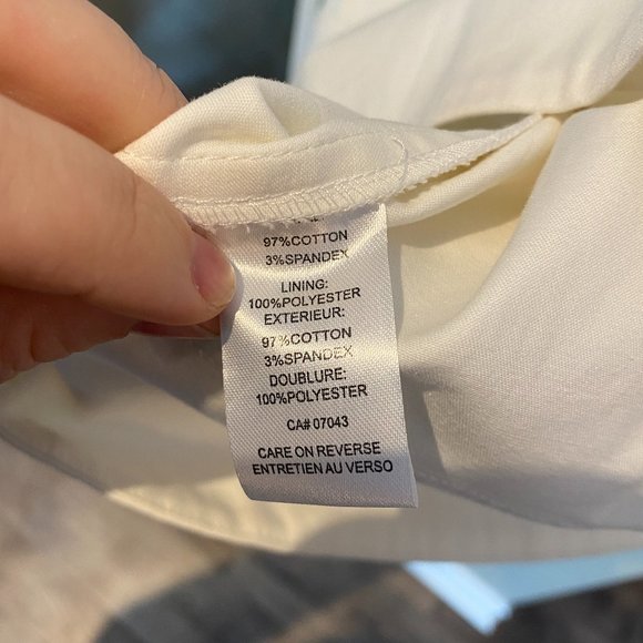 Calvin Klein White Button-up Collar Dress - Picture 5 of 5